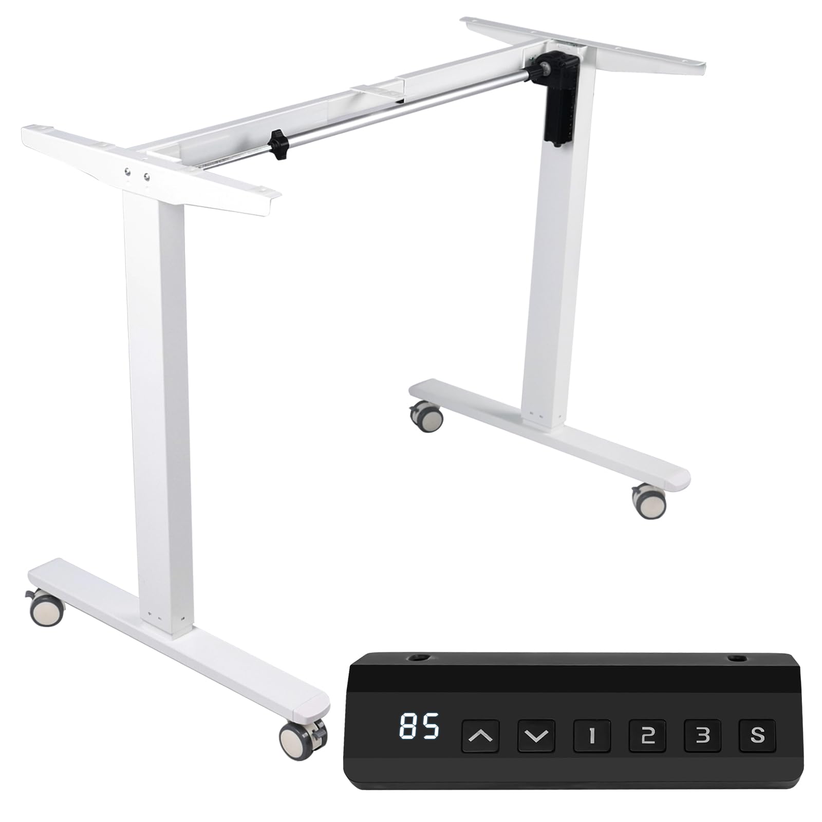 Amazon | OSLEEP 電動昇降式デスク 脚のみ 昇降デスク 高さ調節71cm